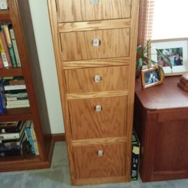 Oak File Cabinet